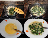 Foto del paso 5 de la receta: Tortilla de espinacas y bacalao