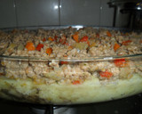 Foto del paso 3 de la receta: Pastel de papa y carne con huevos fritos al pimentón