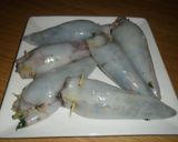 Foto del paso 9 de la receta: Calamares rellenos en salsa de espinaca