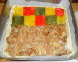 Foto del paso 5 de la receta Tarta cuadriculada de cebolla y pimientos