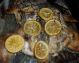Foto del paso 4 de la receta: Pollo asado con zumo de limón