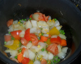 Foto del paso 3 de la receta: Verduras con huevo al comino