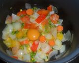 Foto del paso 4 de la receta: Verduras con huevo al comino