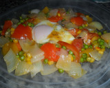 Foto del paso 5 de la receta: Verduras con huevo al comino