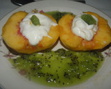Foto del paso 4 de la receta: Postre de duraznos y kiwi light para la dieta / Apto diabéticos