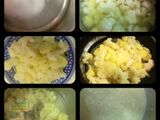 Crema de coliflor con huevo escalfado