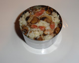 Foto del paso 3 de la receta: Timbal de arroz y champiñones con beicon