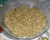 Foto del paso 1 de la receta: Ensalada de lentejas y espinacas frescas