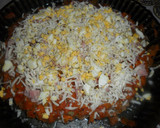 Foto del paso 3 de la receta: Pizza de carne con jamón y queso