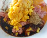 Foto del paso 3 de la receta: Albóndigas de pollo y pavo con mango