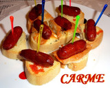 Foto del paso 3 de la receta: Pinchos de chorizo y queso gratinado