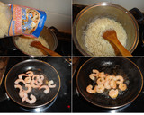 Foto del paso 2 de la receta: Espaguetis con crema de tres quesos y langostinos