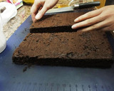 Foto del paso 7 de la receta: Tarta navideña "Casita de chocolate"