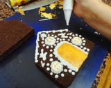 Foto del paso 9 de la receta: Tarta navideña "Casita de chocolate"