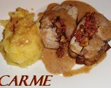 Foto del paso 7 de la receta: Pierna de lechazo rellena y puré de manzana
