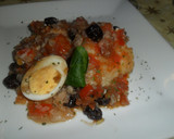 Foto del paso 5 de la receta: Bacalao con pasas de uvas y huevos duros