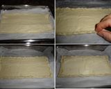 Foto del paso 1 de la receta: Banda de hojaldre con huevos y virutas de jamón