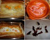 Foto del paso 6 de la receta: Banda de hojaldre con huevos y virutas de jamón