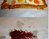Foto del paso 7 de la receta: Banda de hojaldre con huevos y virutas de jamón