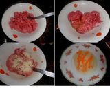 Foto del paso 1 de la receta: Albóndigas de cerdo con langostinos al horno