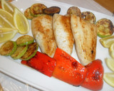 Foto del paso 6 de la receta: Calamares y verduras a la plancha con zumo de limón