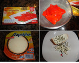 Foto del paso 1 de la receta: Pimientos del piquillo rellenos de queso de cabra con especies y miel