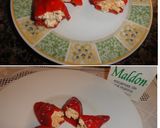 Foto del paso 3 de la receta: Pimientos del piquillo rellenos de queso de cabra con especies y miel