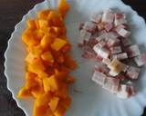 Foto del paso 2 de la receta: Tosta de calabaza y bacon