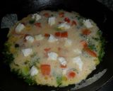 Foto del paso 4 de la receta: Frittata de tomate, cebolleta y queso de cabra