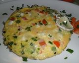 Foto del paso 6 de la receta: Frittata de tomate, cebolleta y queso de cabra