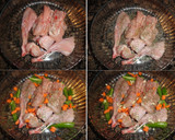 Foto del paso 1 de la receta: Conejo con hortalizas en su jugo