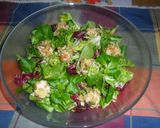 Foto del paso 2 de la receta: Ensalada de lechugas variadas con queso de cabra y mango