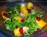Foto del paso 4 de la receta: Ensalada de lechugas variadas con queso de cabra y mango