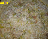 Foto del paso 4 de la receta: Calabacines rellenos de queso fresco batido y atún en escabeche