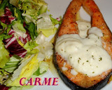 Foto del paso 3 de la receta: Salmón a la naranja con salsa de espárragos