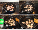 Foto del paso 2 de la receta: Empanadas de hojaldre de champiñones, langostinos y queso