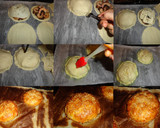 Foto del paso 6 de la receta: Empanadas de hojaldre de champiñones, langostinos y queso