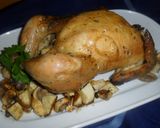Foto del paso 5 de la receta: Pollo relleno con batatas y champiñones