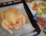 Foto del paso 2 de la receta: Pollo relleno de patatas, manzanas y jamón serrano