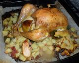 Foto del paso 4 de la receta: Pollo relleno de patatas, manzanas y jamón serrano