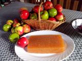 Dulce en barra de manzanas