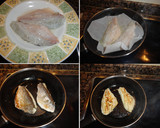 Foto del paso 3 de la receta: Filetes de dorada en cama de manzana a la plancha