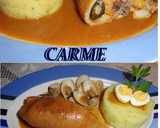 Foto del paso 9 de la receta: Calamares rellenos de langostinos y jamón ibérico