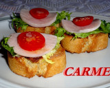 Foto del paso 3 de la receta: Tostas de pavo y frutos de la huerta