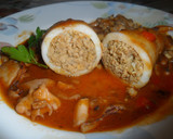 Foto del paso 8 de la receta: Calamares rellenos de carne en salsa de tomate