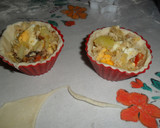Foto del paso 8 de la receta: Pastelito relleno de pollo con semillas de sésamo