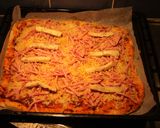 Foto del paso 9 de la receta: Pizza con roquefort y jamón