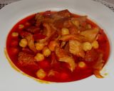 Foto del paso 5 de la receta: Callos picantes con garbanzos y vino tinto