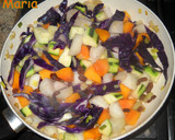 Foto del paso 1 de la receta: Risotto con nabos y pasas