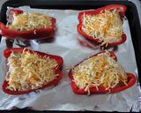 Foto del paso 8 de la receta: Pimientos rojos rellenos de cremoso de carne